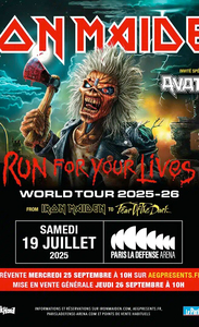 Iron Maiden en concert à Paris en 2025