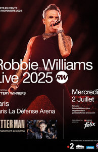Robbie Williams en concert à Paris en 2025