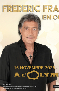 Frédéric François en concert à l'Olympia en 2025